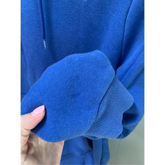 Reebok Identity Fleece Over-The-Head Hoodie Blue Mens Medium - Picture 8 of 8